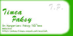 timea paksy business card